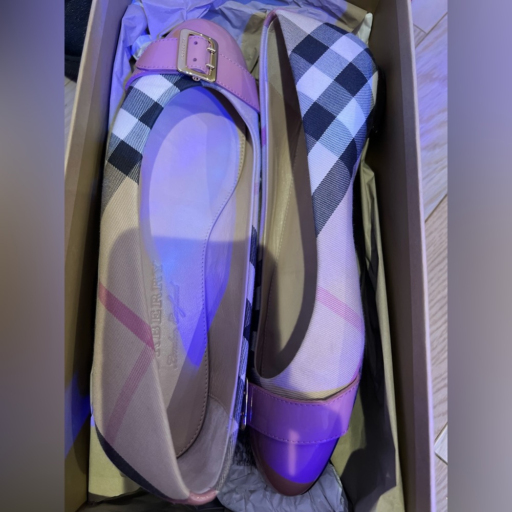 Burberry flat shoes 36 1/2, pink